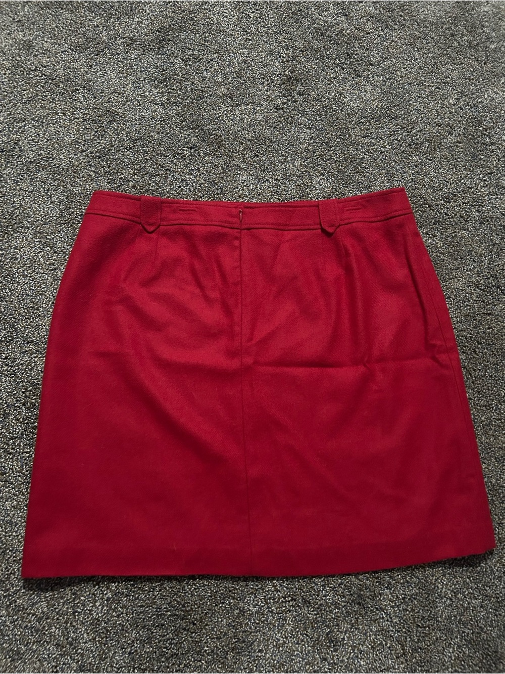 NWT Talbots size 20 solid red wool blend pencil skirt fall business casual plus - Picture 4 of 7